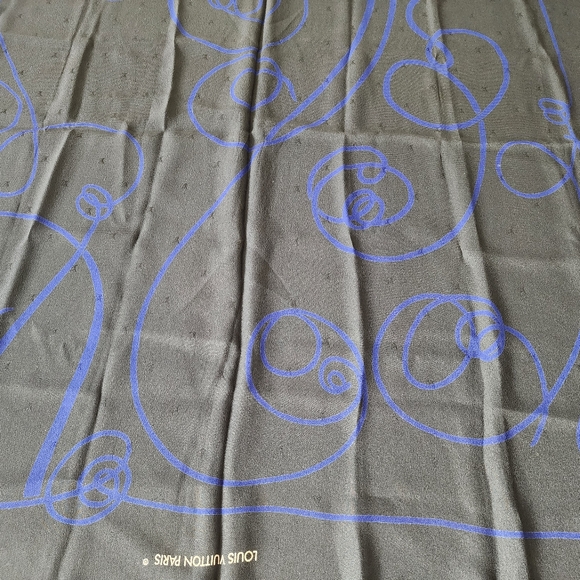 Auth Louis Vuitton Andree Putman Chemin Faisant Silk Scarf - Picture 6 of 7